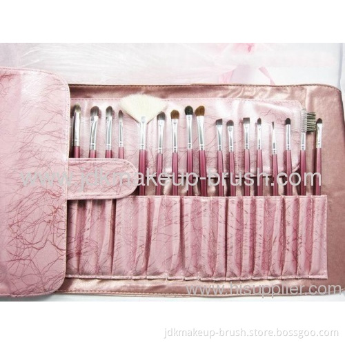 24pcs Pink Cosmetic Make Up Brushes 